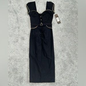 NWT Black and houndstooth boutique dress